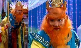 新西游记豹子精扮演者 金钱豹扮演者送祝福